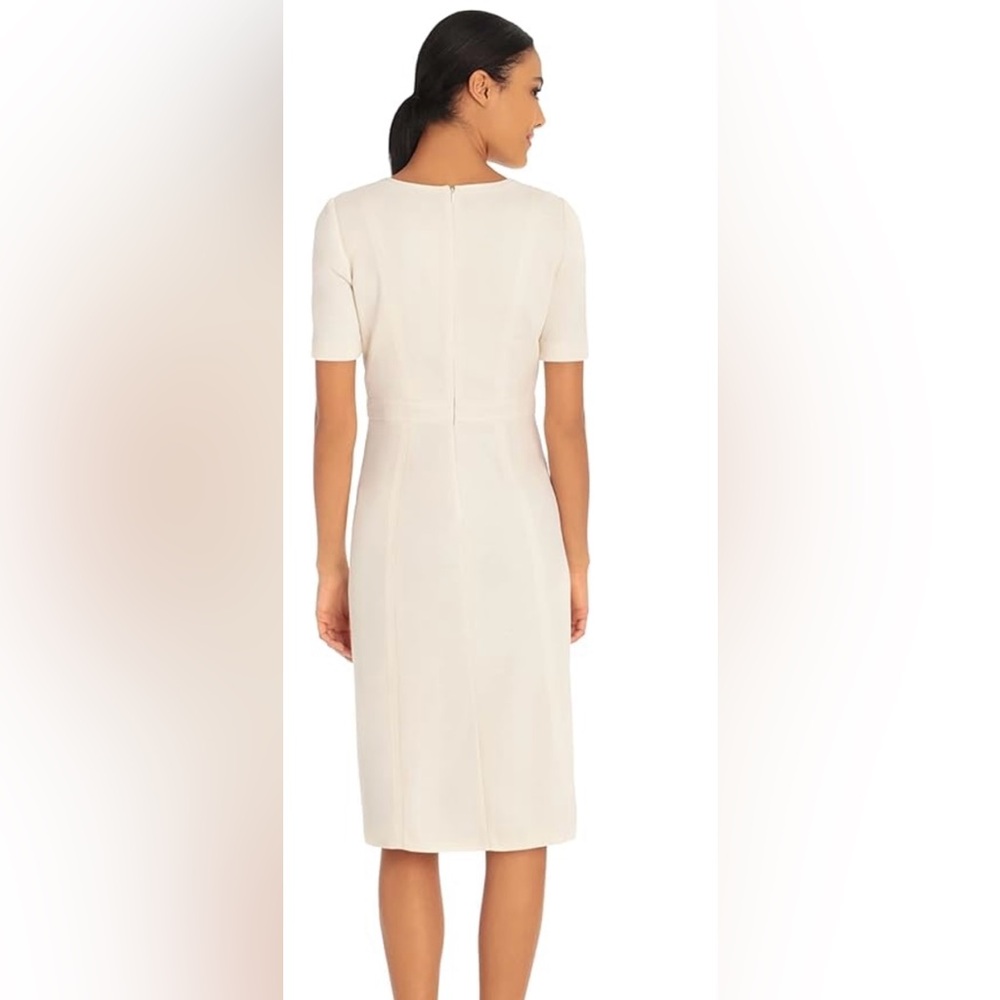 Maggy London Cream Button-Detail Dress - Picture 8 of 8